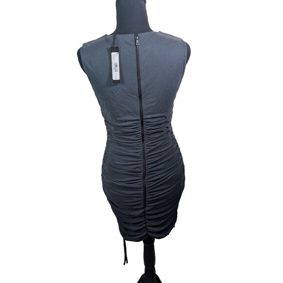 Alice + Olivia KATHERINA RUCHED FITTED Modal Blend Soft Stretch 12 - Picture 4 of 14